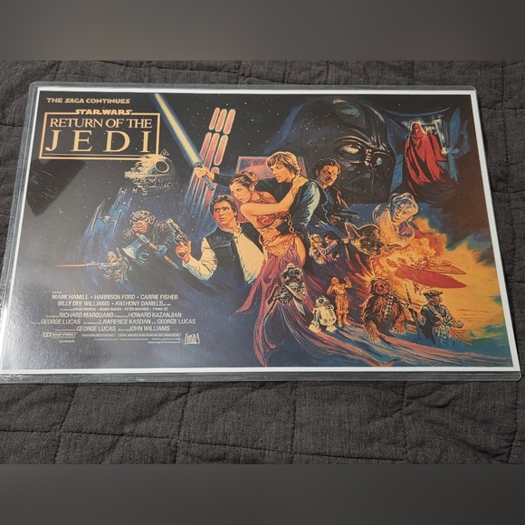 Disney Other - Star Wars Return Of The Jedi Mini Replica Movie Poster With Sleeve